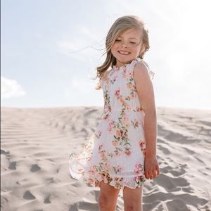 Girls fit and flare chiffon summer dress